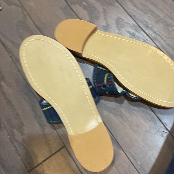 New Jack Rogers Plaid Tartan Slip On Sandals sz10 - Picture 3 of 4